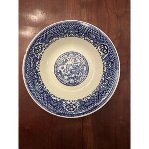 Vintage‎ Blue Willow Cereal Bowl: Classic Chinoiserie Dinnerware